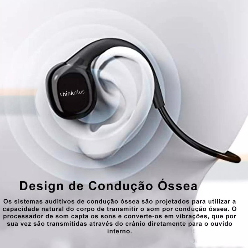 Fone De Ouvido Lenovo X5 Condução Óssea Ipx8 Natação Original
