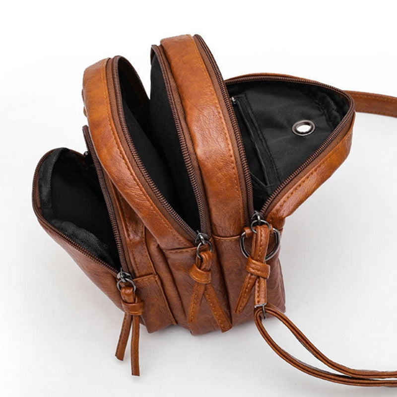 Bolsa Feminina Leve Multi Compartimento