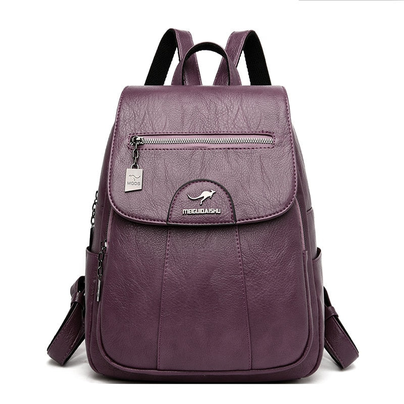 Mochila Elegante Feminina Media Multi Compartimento