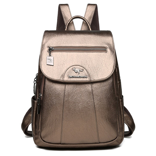 Mochila Elegante Feminina Media Multi Compartimento