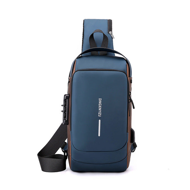 Mochila de Ombro Multi Compartimento Masculina