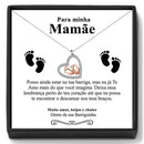 Colar Feminino de Coração Para Mãe Prata 925