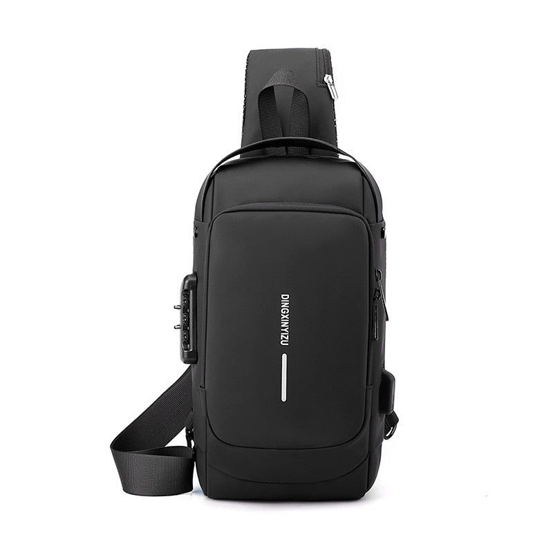 Mochila de Ombro Multi Compartimento Masculina