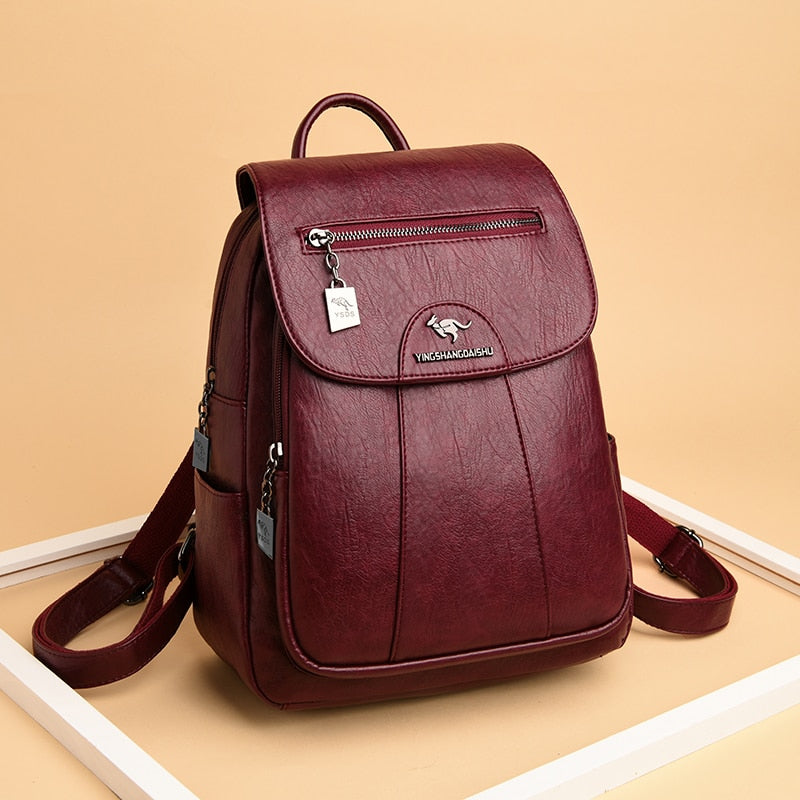 Mochila Elegante Feminina Media Multi Compartimento
