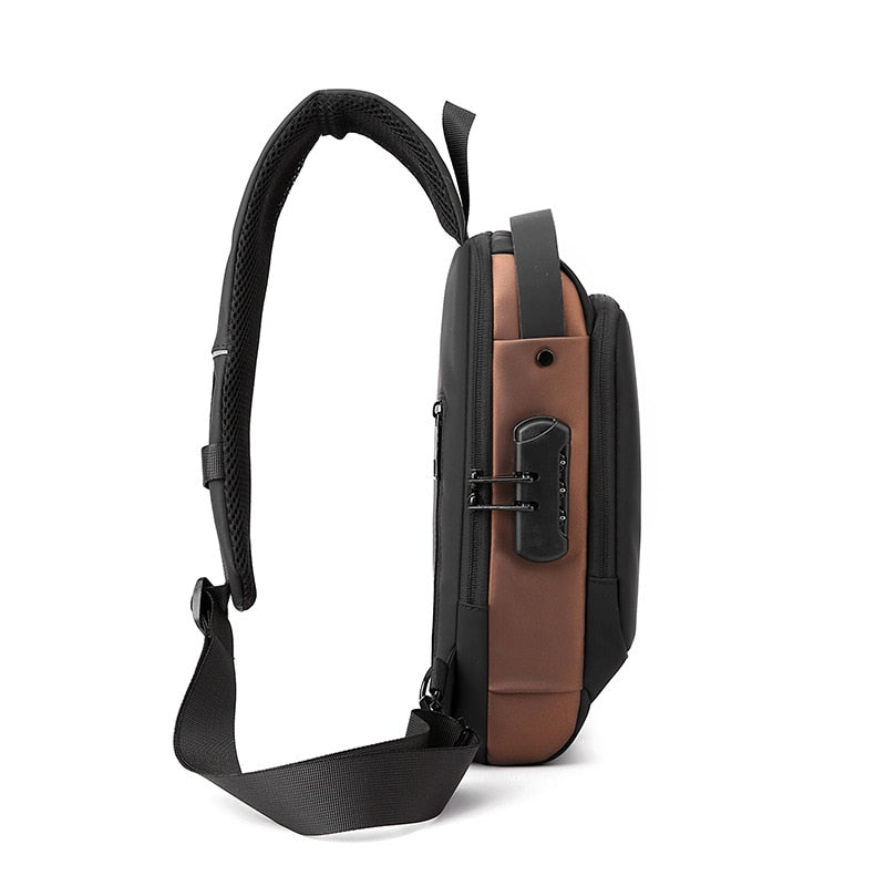 Mochila de Ombro Multi Compartimento Masculina